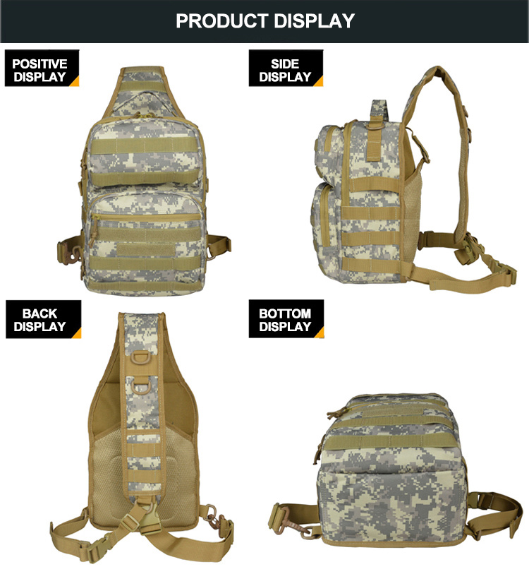 New Big Military Tactical Bosom Bag Oemcamo Chest Packs for Hiking