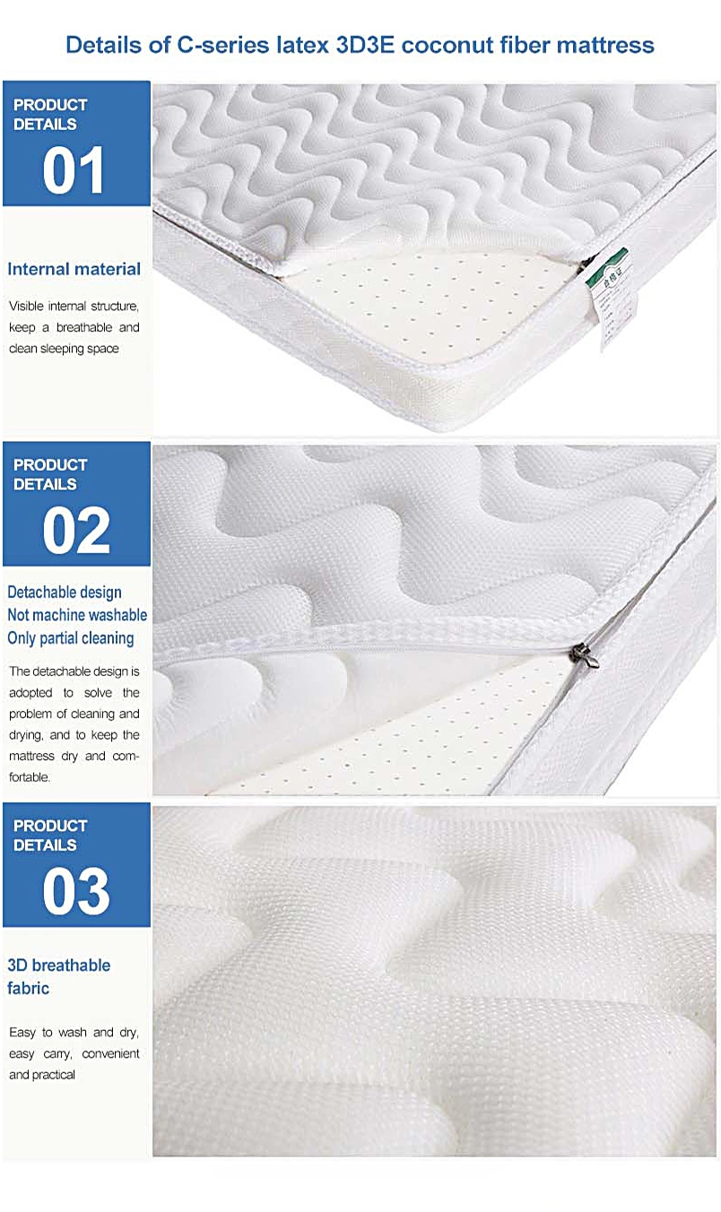 Forces Latex Sleeping Pad Tri-Fold Thick 10cm Bed Bedroom