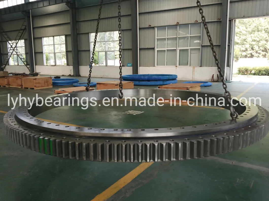 Ungeared Slewing Ring Bearing Double Row Four Point Contact Ball Turntable Bearing Gearless Liebherr Crane Swing Bearing (KUD01647-035WO15-900-000)