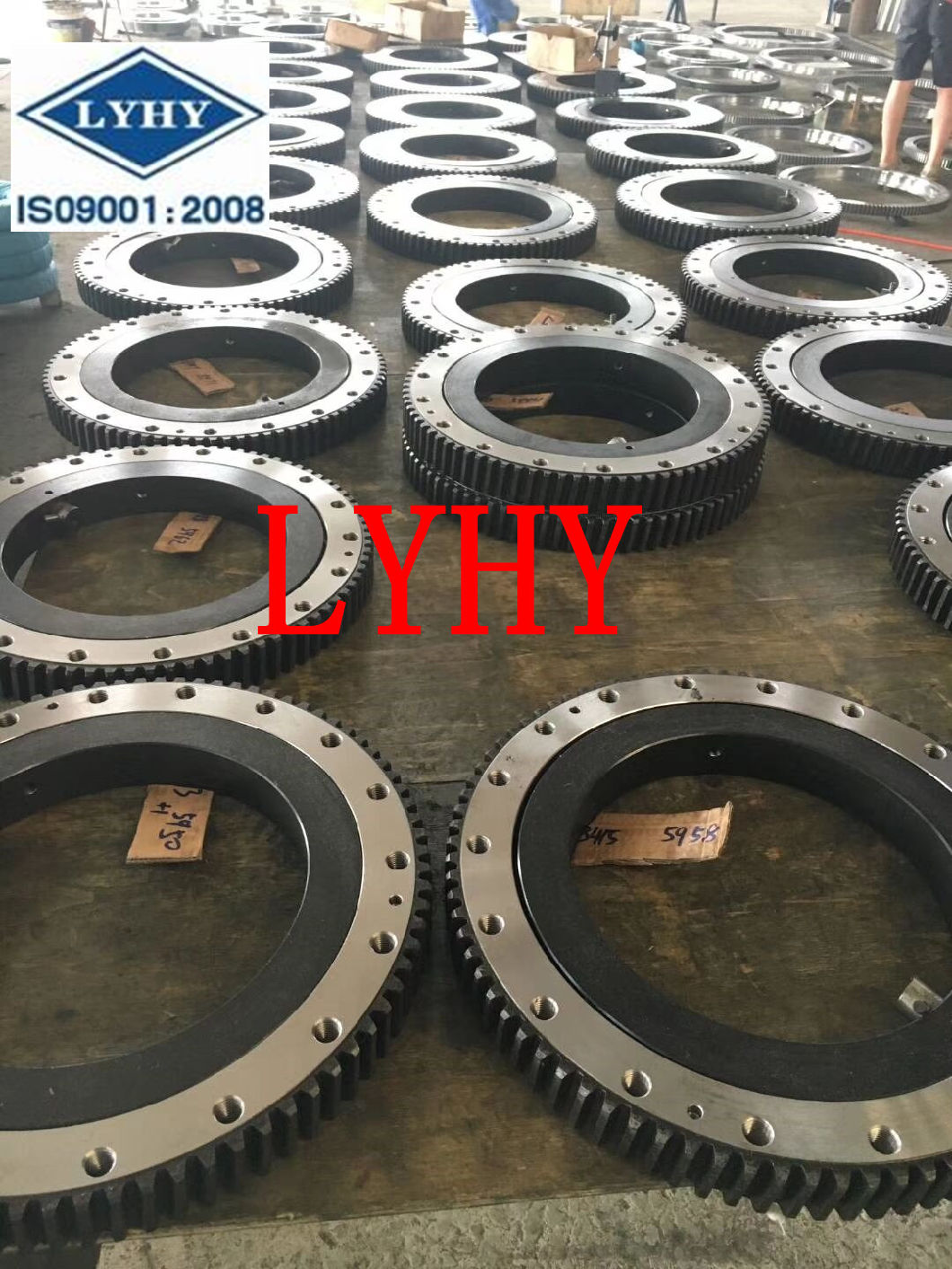 011.20.0755 Double Row Ball Slewing Bearing 011.20.0971 External Gear Turntable Bearing