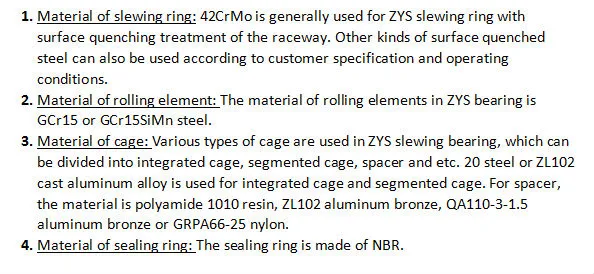 China High Quality Slewing Bearing Manufacturer ZYS 010.30.500