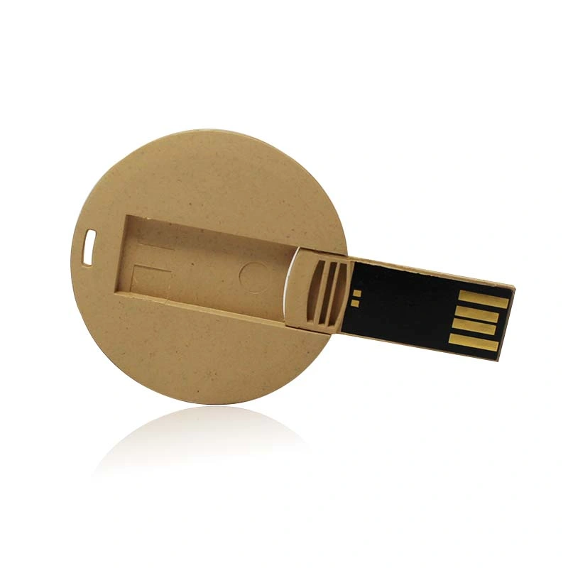 Manufacturer Customized Round Wooden Rotating Wholesale Customized Logo USB Flash Drive/Card USB Flash Drive/Memory Card/USB Flash Disk/USB Pen Drive