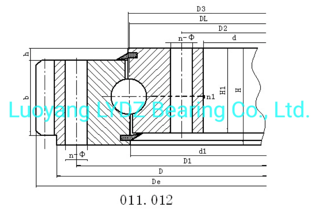 011.25.400  External Gear Slewing Bearing Outer Diameter 493mm