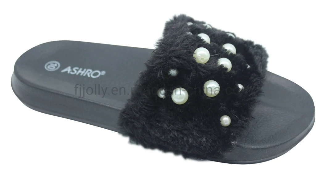 Comfortable Fur Insole Lady Slipper with Fur Warm Slipper Luxury Slipper for Women