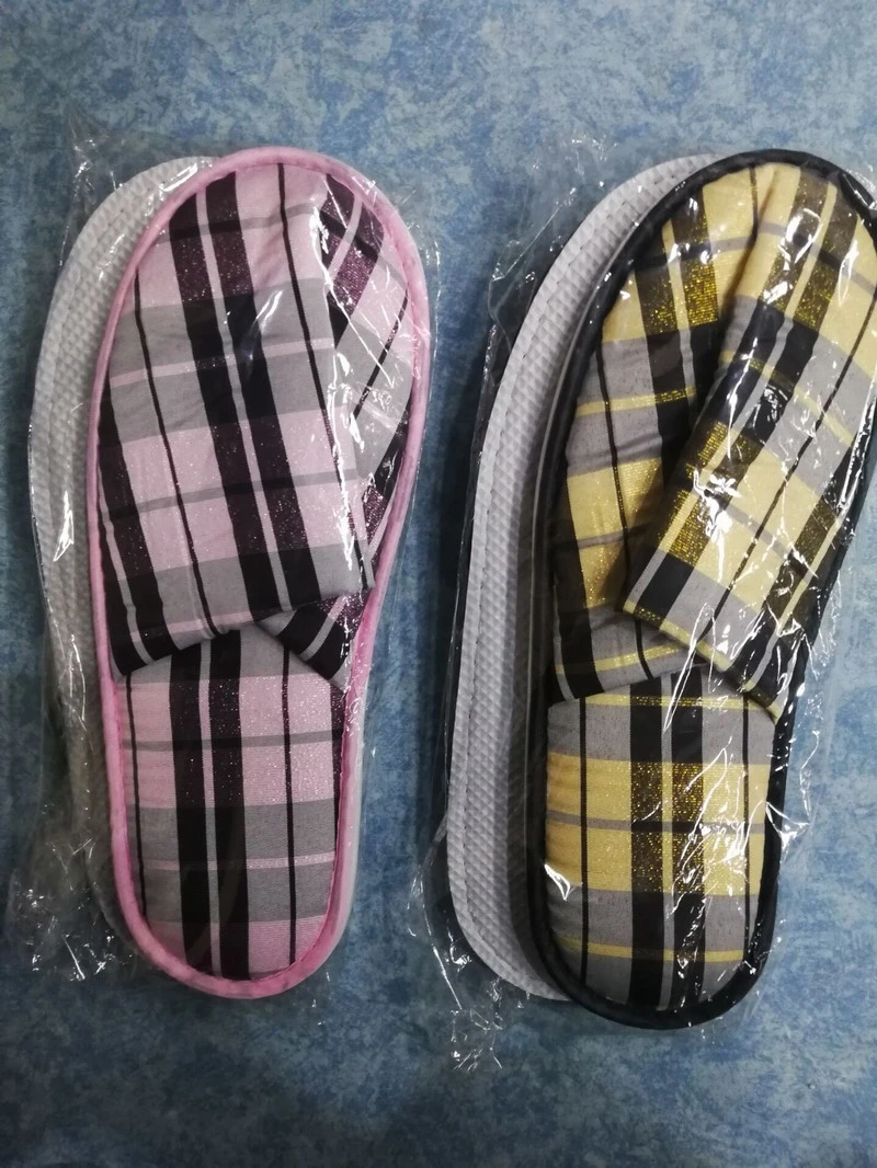 Custom Promotional Fashion Disposable Airline Travel Hotel or Home Slippers