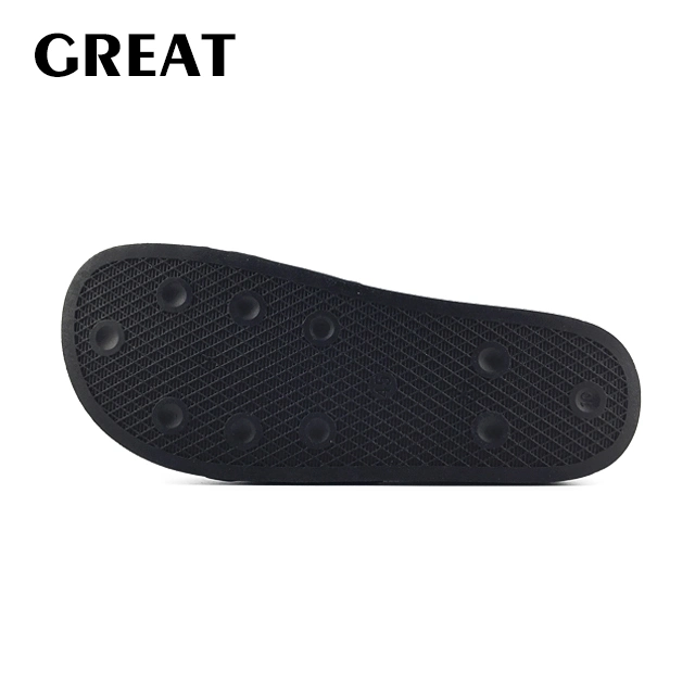 Greatshoe New Product Black Slide Sandal Indoor PVC Slipper, Custom Slides Sandal China Man Slipper