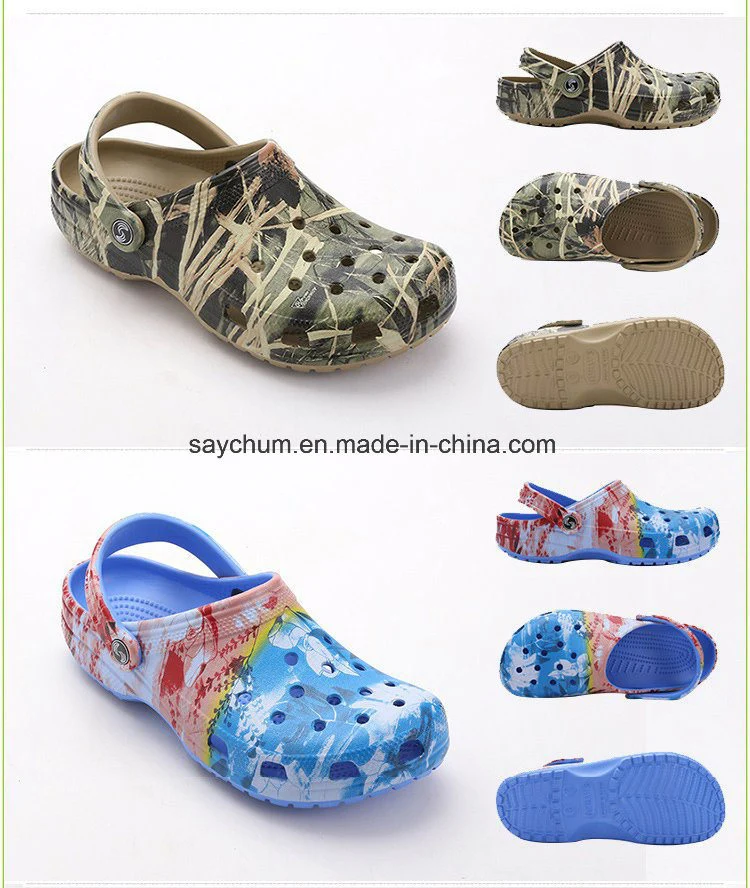 Custom Design EVA Clogs Slippers Beach Sandals for Men, Mens Lightly Slipper Mule Clog