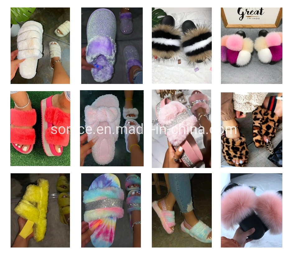 Fashion Shoes Women Slippers 2020, Flat Beauty Sandals, Ins Hot Rivet Cute Slippers