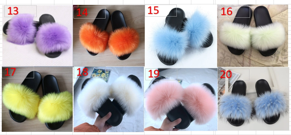 Soft Wholesale Fur Designers Women Home Slippers