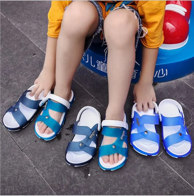 Kids Eco Sandals Casual Slippers Outdoor Flip-Flop Loafers Green Sandals