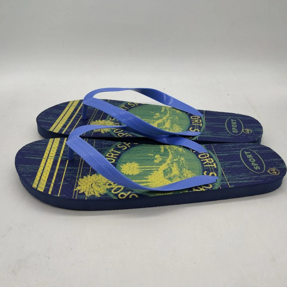 New Style Fashion Men Stock Sandals Flip Flops Stock Beach Slippers (FF194-1)