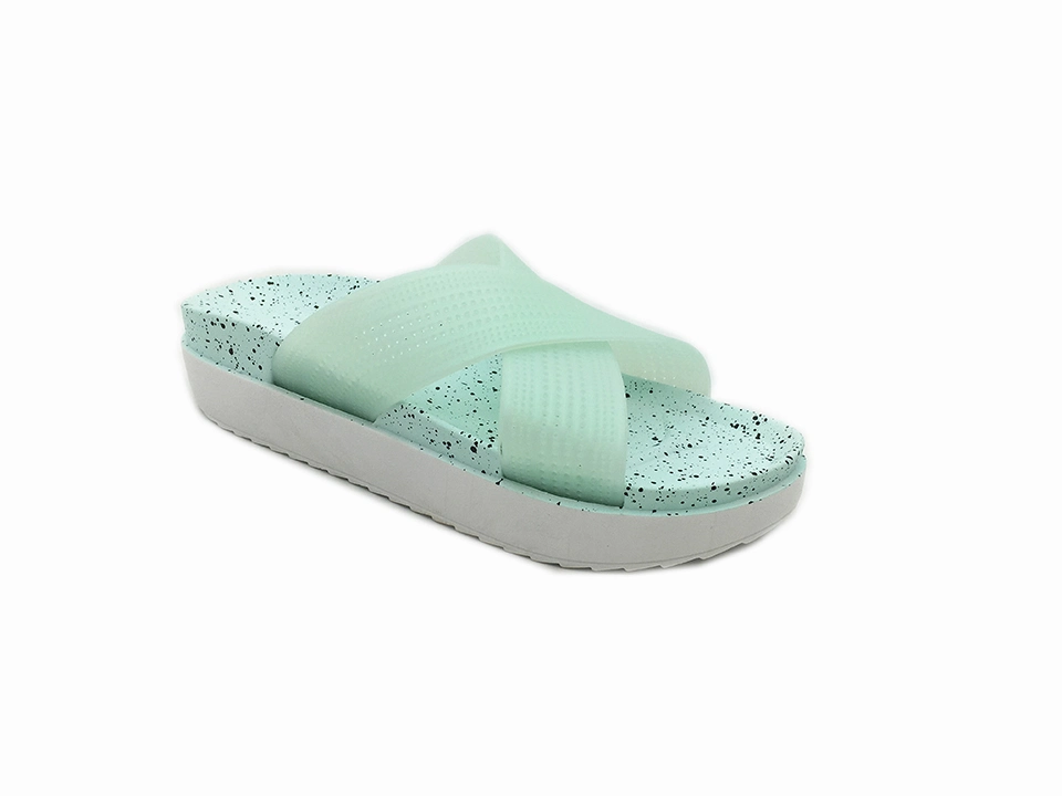 High Heel Sandals Indoor Wedege Slippers Matte Crossover Upper Slippers Beach Shoes