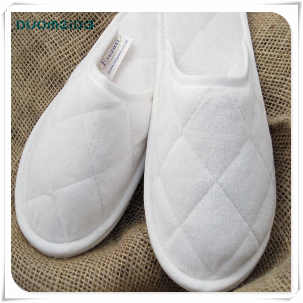 Disposable Cotton Wedding Slippers Coral Fleece Open Toe Color Indoor Slippers