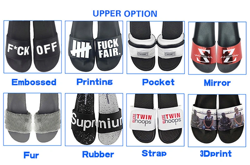 Factory Custom Printed Female Slide Slippers, fashion Foam Slippers for Women, Custom Leather Sandal EVA Sliders Slippers