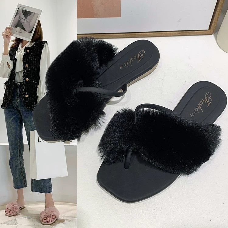 Wholesales Slipper Shoes Women Summer Woman Furry Bedroom Slippers