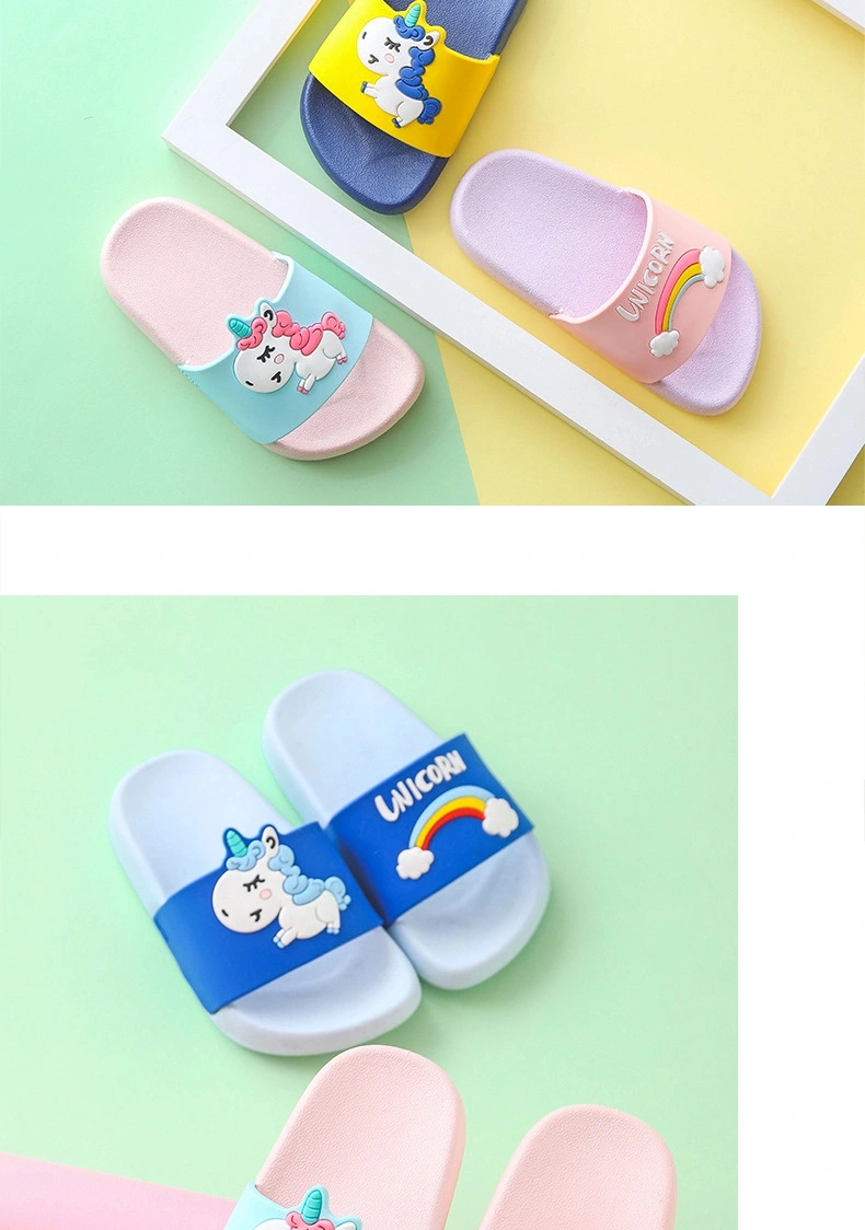 Summer Cartoon Parent-Child Home Sandals and Slippers Boy and Girl Soft Waterproof Slippers