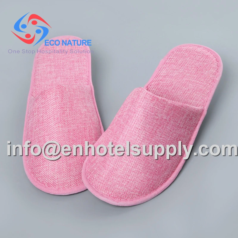 Latest Custom Personalized Comfortable Hotel Bathroom Slippers Thin Terry Slippers for Hotel SPA