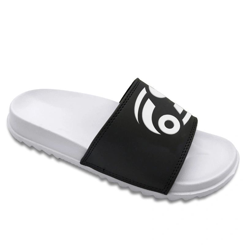 Wholesale PU Upper Open Toe Slide Slipper Fashion Luxury Indoor Comfy Anti-Slip Outdoor Sandal Slipper for Men