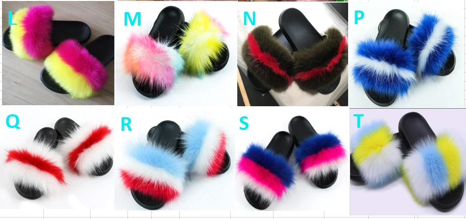 Soft Wholesale Fur Designers Women Home Slippers