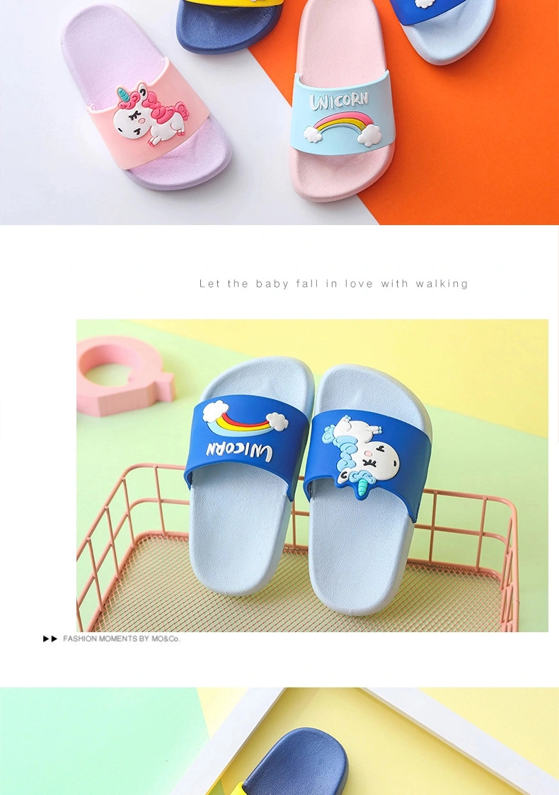Summer Cartoon Parent-Child Home Sandals and Slippers Boy and Girl Soft Waterproof Slippers
