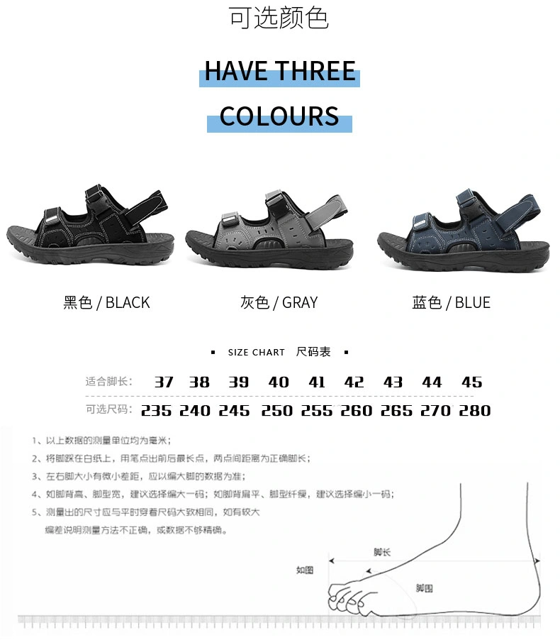 New Style Fashion Men Beach Slippers Sandals for Summer (YM20-1780)