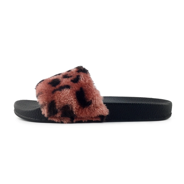 Greatshoe Wholesale Fur Slippers for Women, Fur Slides Women, Custom Faux Fur Slide Sandal Ladies Slippers