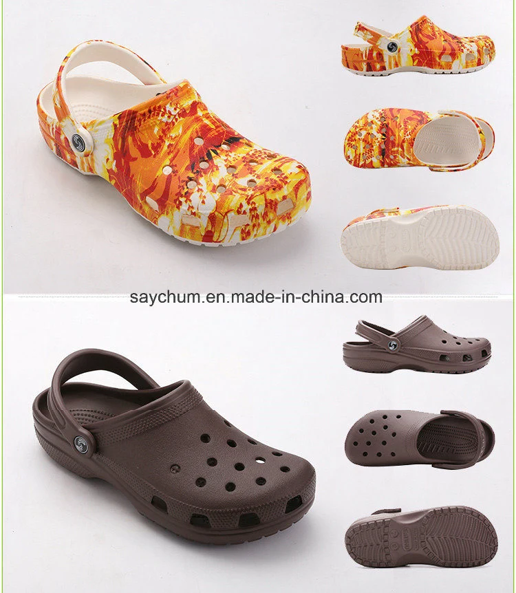Custom Design EVA Clogs Slippers Beach Sandals for Men, Mens Lightly Slipper Mule Clog