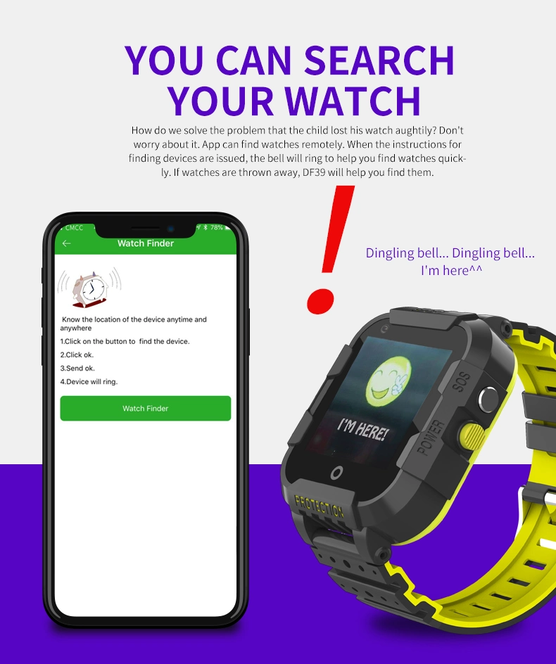 Cheap 4G Children Tracker Smart Mobile Phone Smartwatch GPS Kids Watch for Kids Children