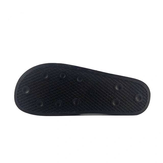 Blank Sandal Slide, Custom Logo Leather Slide Sandal Slipper Black Slide Sandal Men
