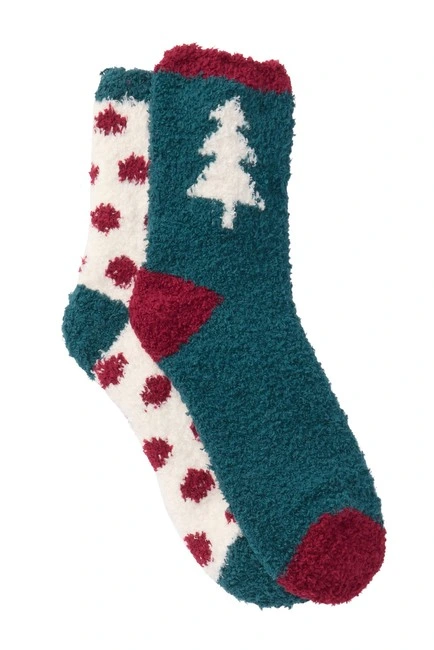 Womens Cute Funny Microfiber Slipper Cozy Fuzzy Winter Warm Christmas Fluffy Socks