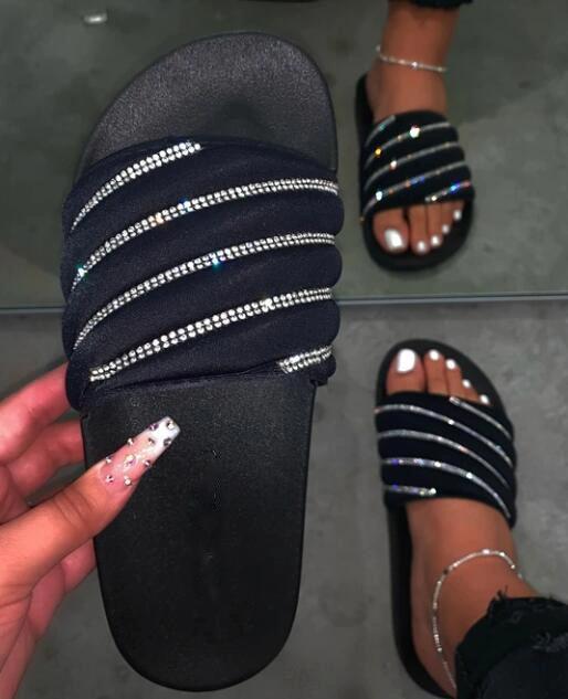 Fashionable & Comfortable Women Shoes Slippers Sandals Sequins Shoes Beach Shoes for Ladies Slipper Shoes