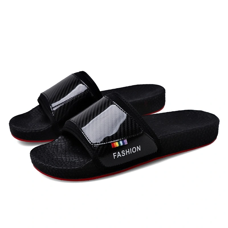Brand Gent PU Slipper Slides Sandals for Man, Causal PVC Sandals Comfy Slippers for Men, Luxury Mens Leather Slippers Sandals