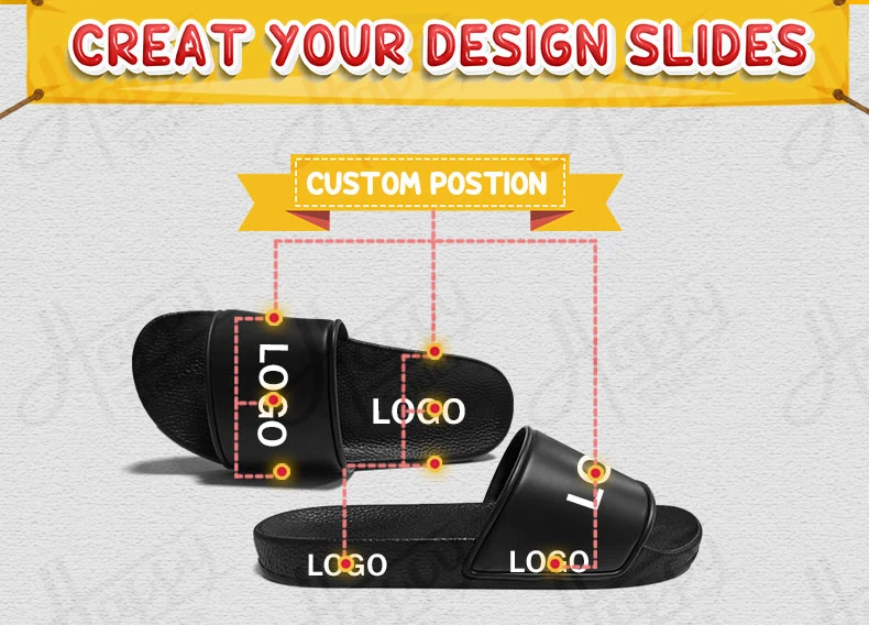 Happyslides Fashion Slides Slippers for Men Slide Sandal Slippers Custom Printed Slippers