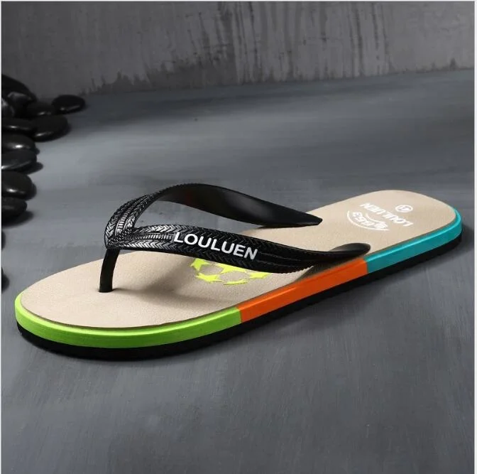 Men Beach Slippers Outdoor Soft EVA Slippers Summer Slide Sandals