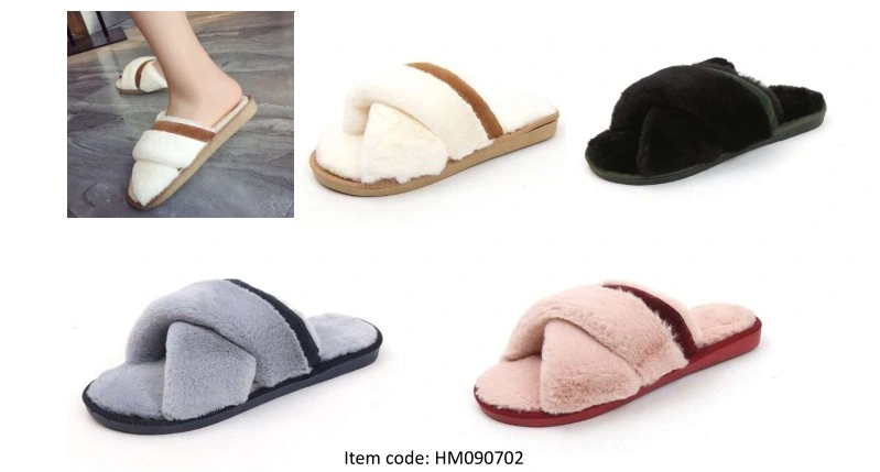 Women's Open Toe Slide Slippers with Cozy Terry Lining, Slip-on House Shoes SPA Mules Sandals with Indoor Outdoor Sole, Women's Causal Slipper Slider