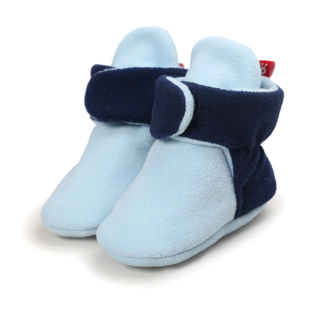 Baby Girls Boys Cotton Booties Winter Warm Socks Soft Sole Crib Newborn Soft Sole Safety Boots