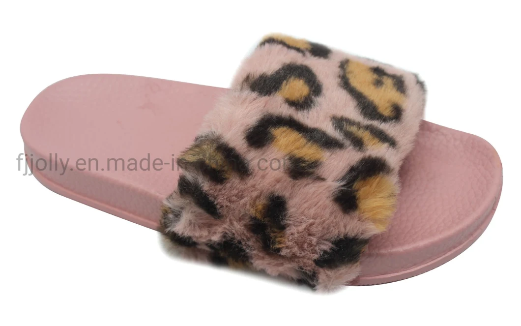 2021 New Arrivals Factory Wholesale Women House Fluffy Furry Fur Slides Home Slippers for Lady