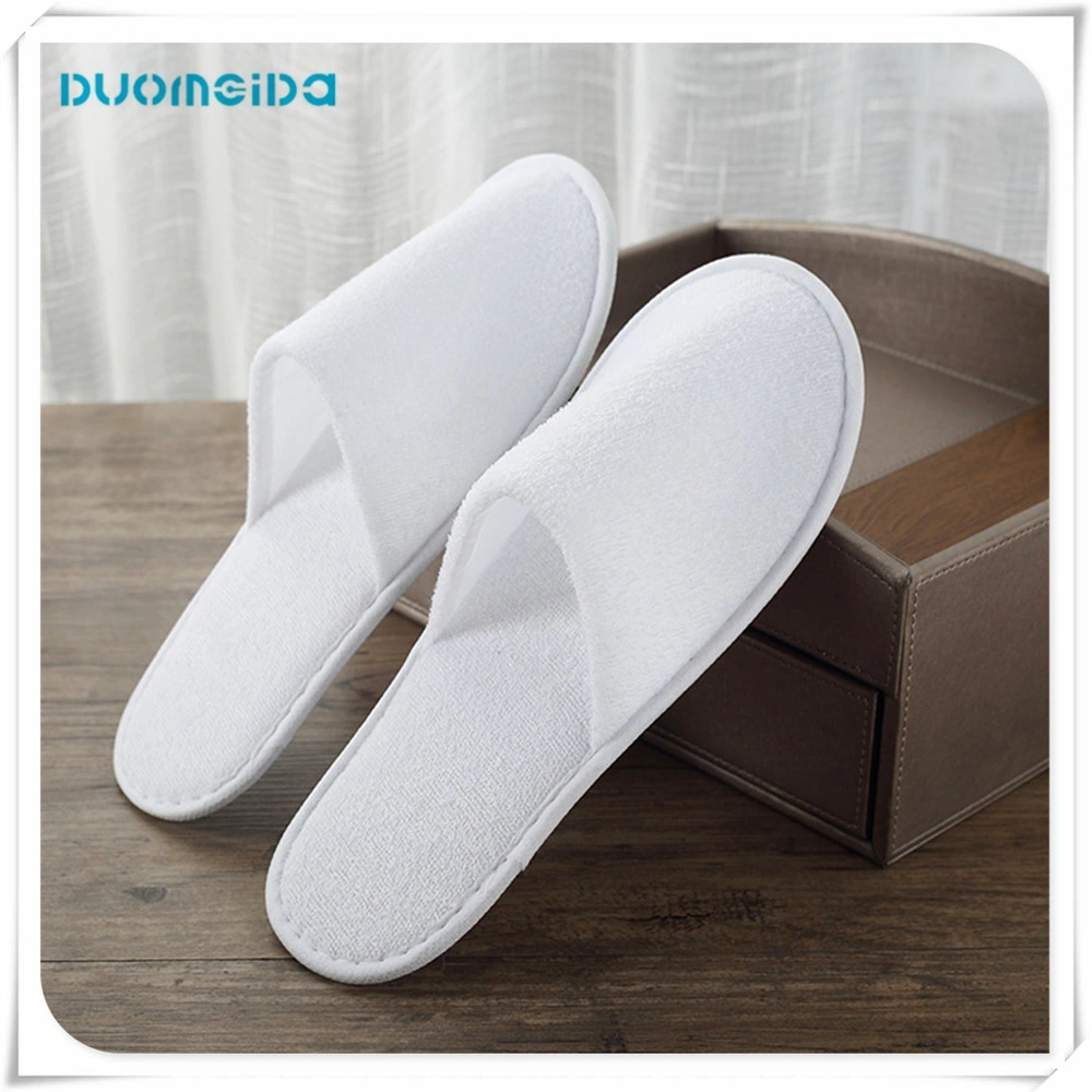 Disposable Cotton Wedding Slippers Coral Fleece Open Toe Color Indoor Slippers