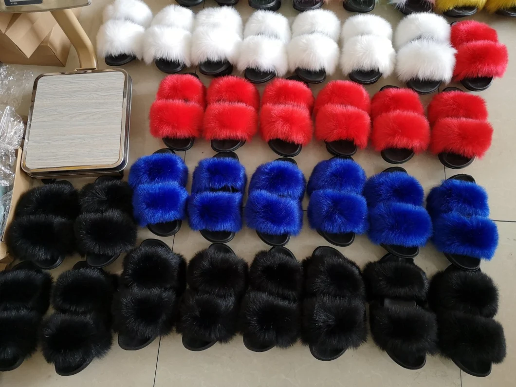 Soft Wholesale Fur Designers Women Home Slippers