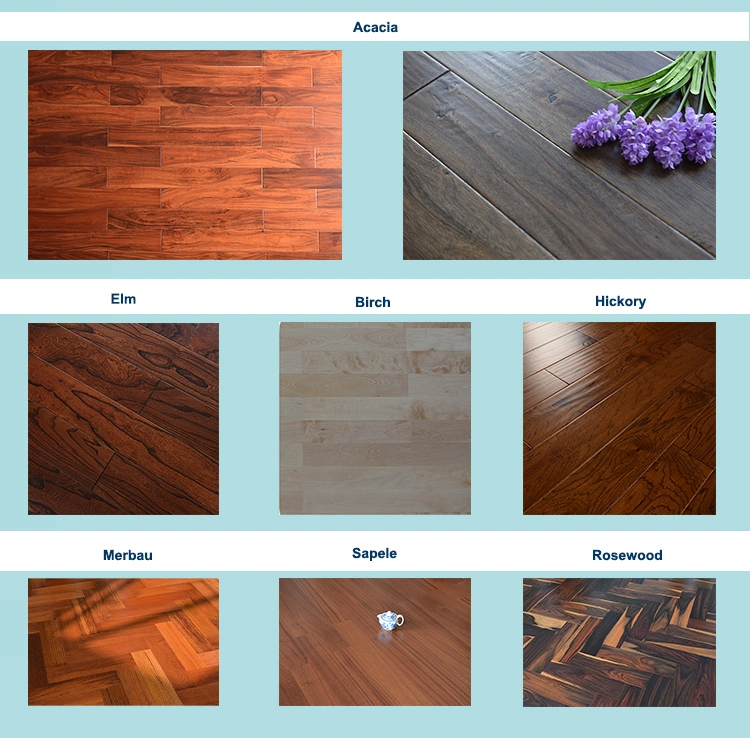 Clear Natural Wood Grain Brown Color Stock Engineered Wood Flooring