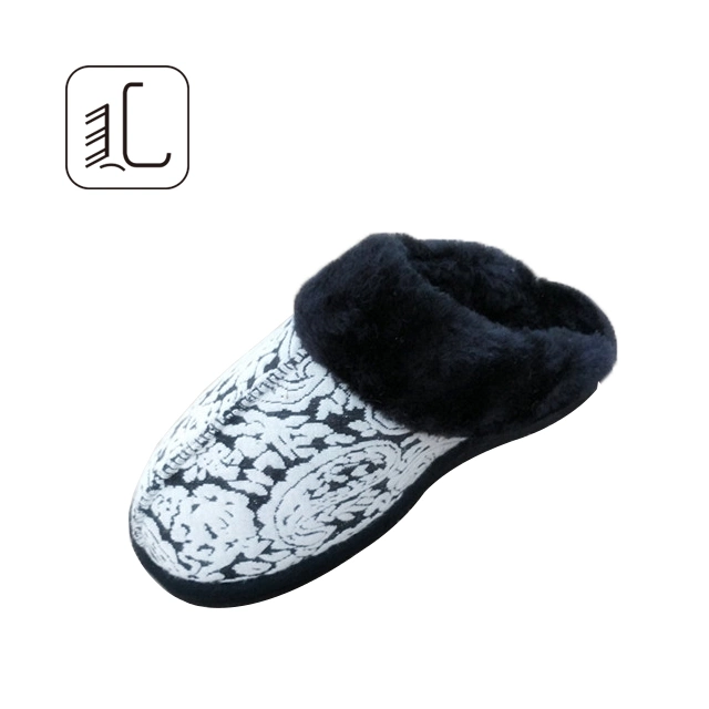 Women's Fashion Toe Indoor Slides Slip on Flat Sandals Cute Soft Fur Slippers