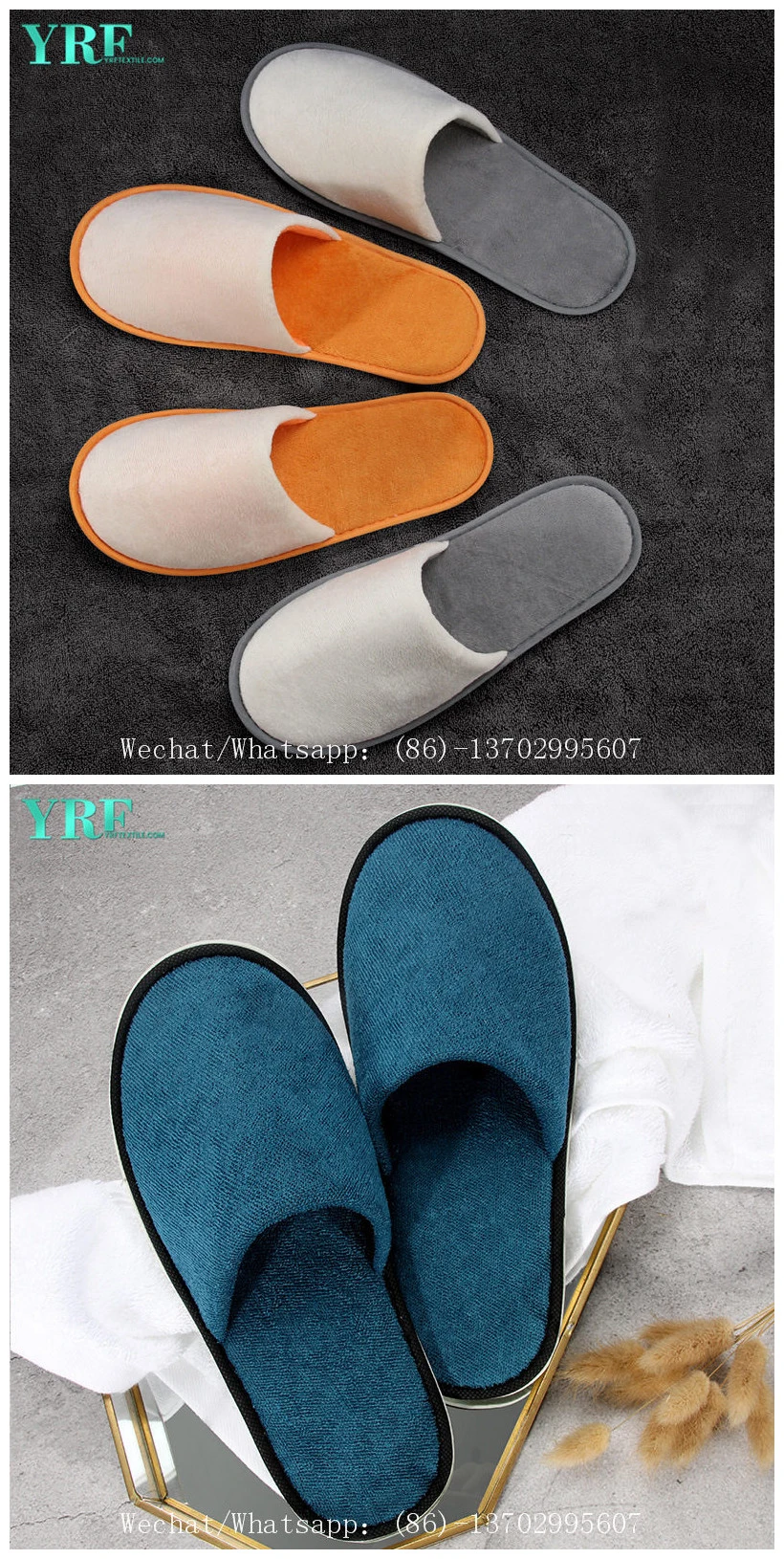Yrf Personalized Hotel Products Women House Slippers Soft Sole Indoor Slippers