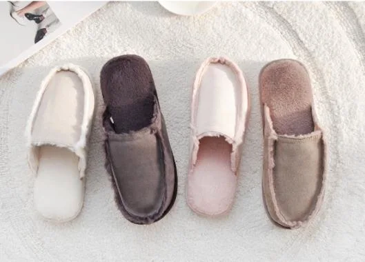 New Women Warm Indoor Slippers Ladies Cute Plush Sandals Slippers