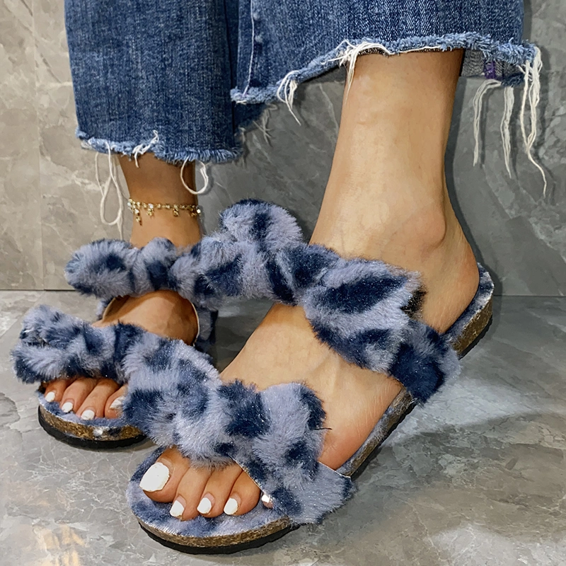 Latest Soft Slipper, Custom Logo Women Slippers, Factory Indoor Fur Slides