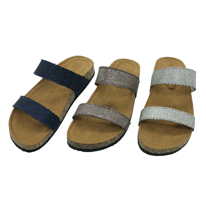 New Summer Outdoor Women Slippers Cork Sole Lady Beach Sandals