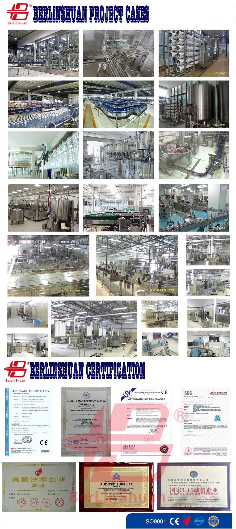 15000bph Soft Beverage Soda Water Soft Juice Soft Water Carbonated Beverage Carbonated Drink Full Automatic Bottling Filling Machine (CGFD404012)