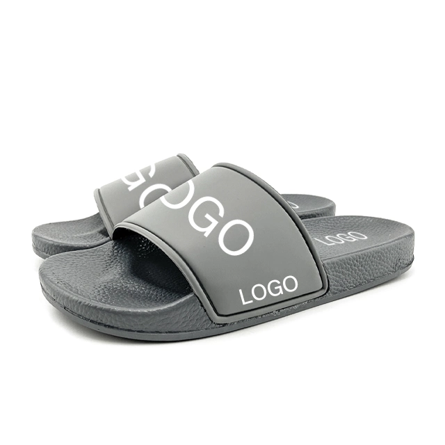 Greatshoe Custom Made Men Slippers Brand Name Blank Slide Sandal, Custom Summer Beach PVC Sliders Slippers for Men