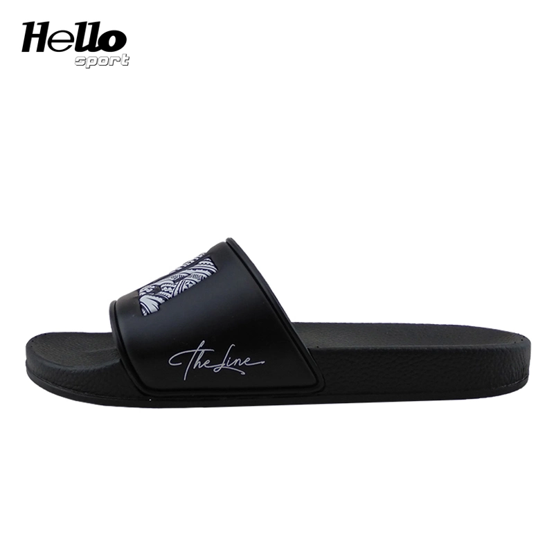 Hellosport Casual Slides Cheap Wholesale Sandals, China Man Slipper Custom PVC Sandals, Designer Male Slippers Sandals