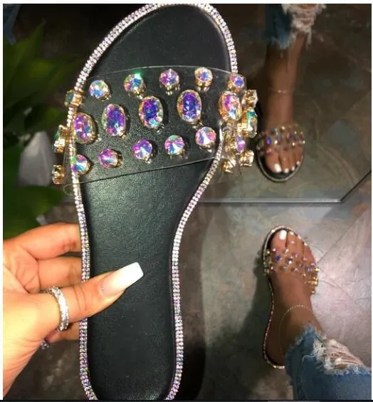 Fashion Diamond Slippers Women Shoes Ladies Slipper Sandal Shoes