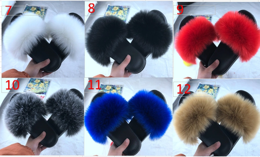 Soft Wholesale Fur Designers Women Home Slippers